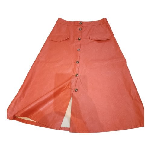 Pre-owned Motel Mid-length Skirt In Orange