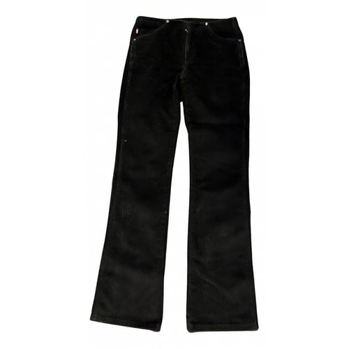 Pre-owned Levi's Velvet Straight Pants In Black