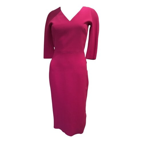 Pre-owned Victoria Victoria Beckham Mid-length Dress In Pink