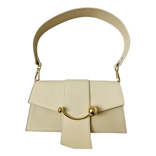 Pre-owned Strathberry Leather Handbag In Beige