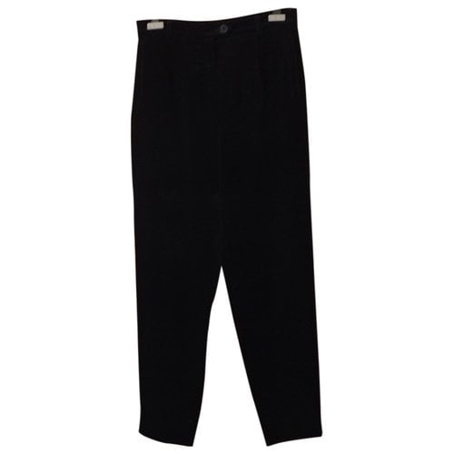 Pre-owned Givenchy Straight Pants In Navy