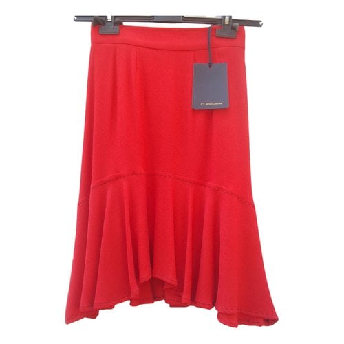 Pre-owned Roberto Cavalli Mid-length Skirt In Red