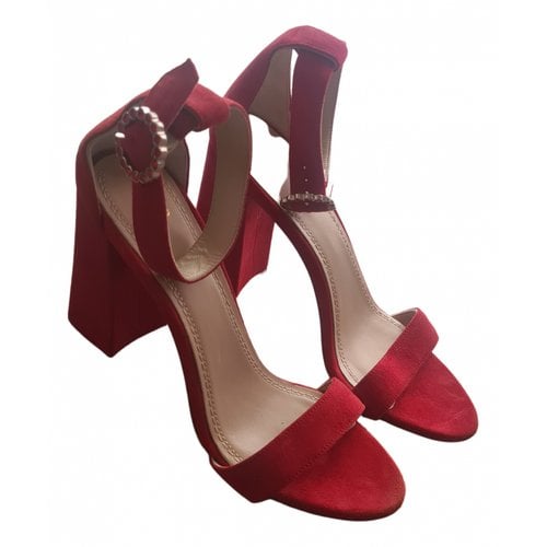 Pre-owned Maje Sandals In Red