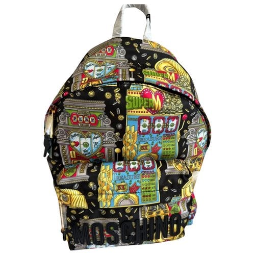 Pre-owned Moschino Backpack In Multicolour