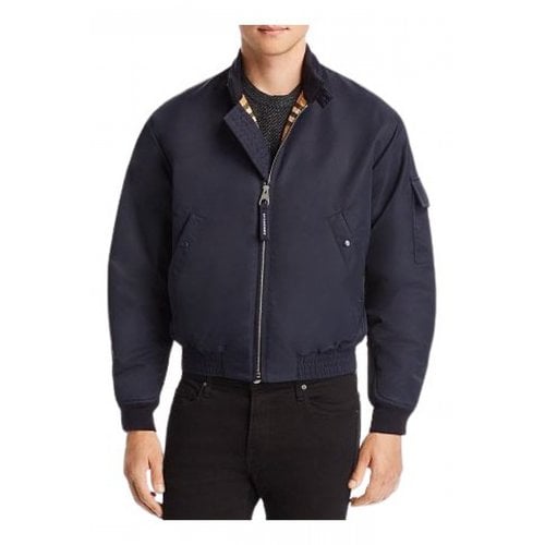 Pre-owned Burberry Wool Jacket In Blue