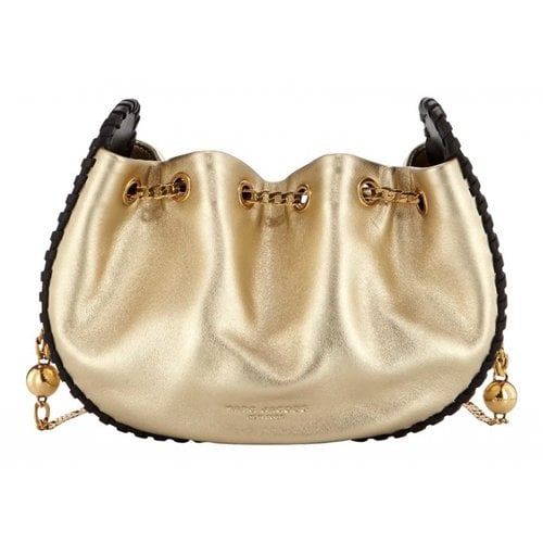 Pre-owned Marc Jacobs The Box Bag Leather Handbag In Gold