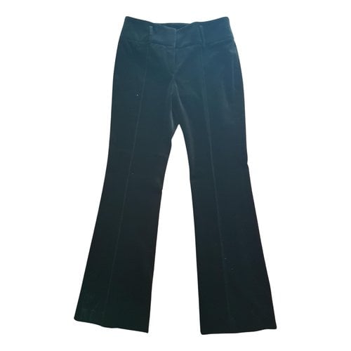 Pre-owned Fendi Velvet Trousers In Black