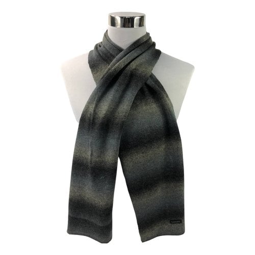 Pre-owned Timberland Wool Scarf In Grey