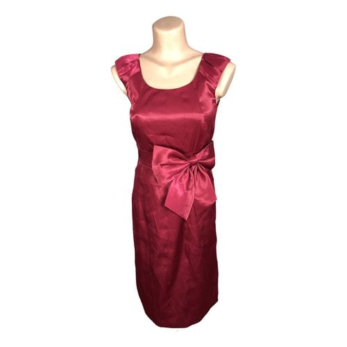 Pre-owned Vila Mid-length Dress In Red