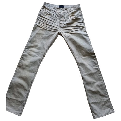 Pre-owned Fear Of God Straight Jeans In Camel