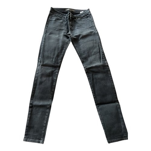 Pre-owned Superfine Slim Jeans In Anthracite