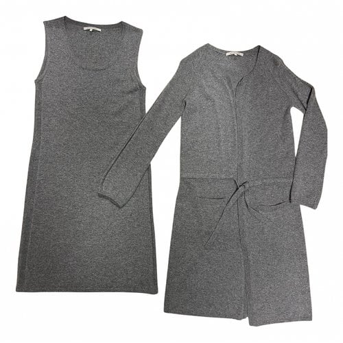 Pre-owned Gerard Darel Cashmere Mid-length Dress In Grey
