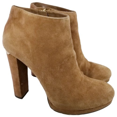 Pre-owned Michael Kors Ankle Boots In Beige
