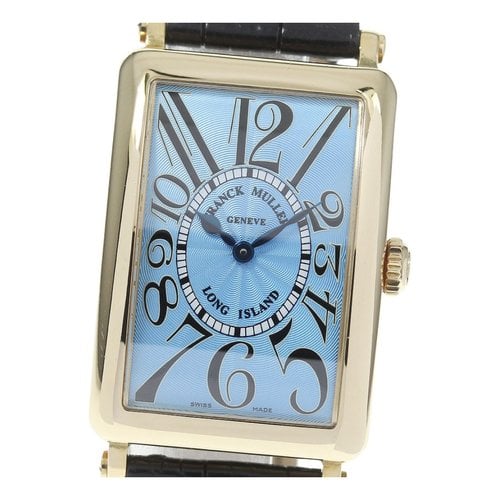 Pre-owned Franck Muller Gold Watch In Blue