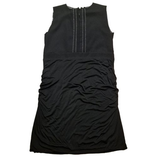 Pre-owned Ikks Mini Dress In Black