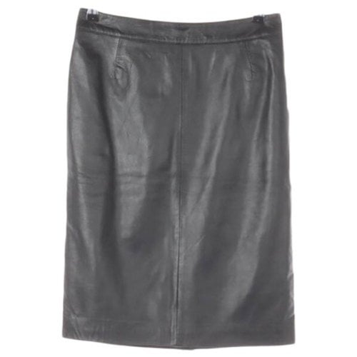 Pre-owned Oakwood Leather Skirt In Black