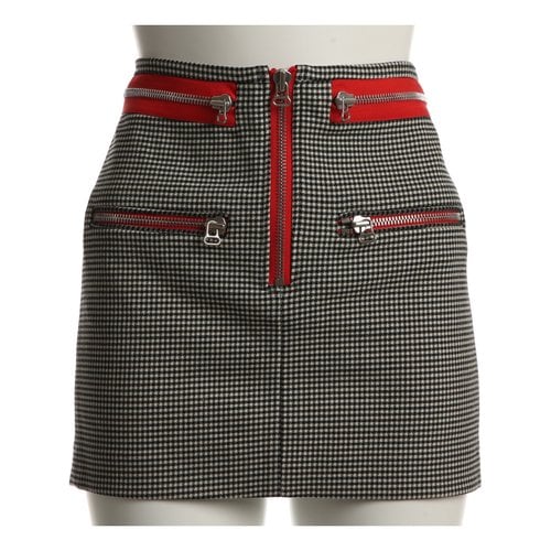 Pre-owned Isabel Marant Wool Mini Skirt In Multicolour