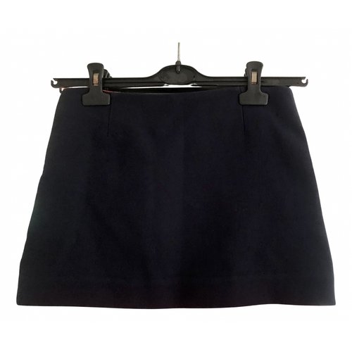Pre-owned Diane Von Furstenberg Mini Skirt In Navy