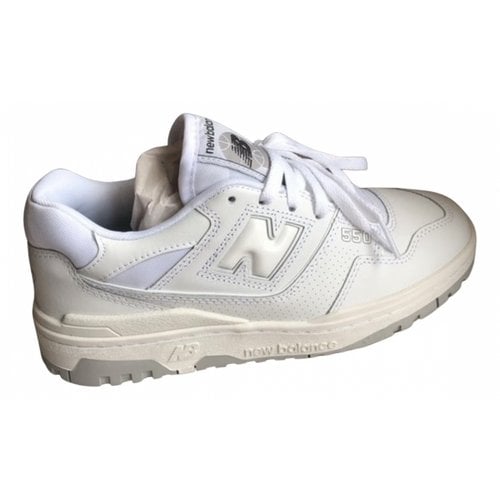 Pre-owned New Balance 530 Leather Trainers In White