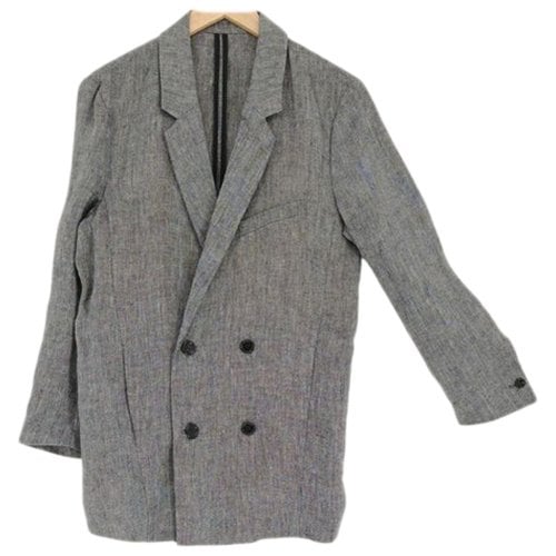 Pre-owned The Kooples Linen Jacket In Grey