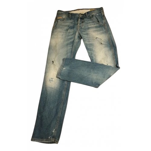 Pre-owned Prestige Straight Jeans In Blue