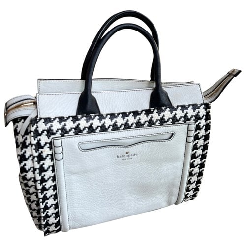 Pre-owned Kate Spade Leather Bag In White