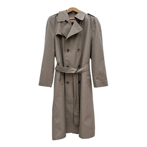 Pre-owned Dior Wool Trench In Beige