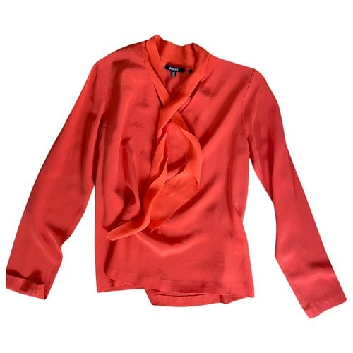 Pre-owned Raoul Silk Blouse In Orange