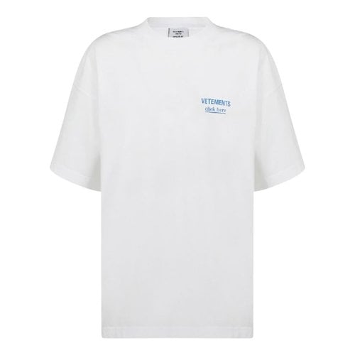 Pre-owned Vetements T-shirt In White