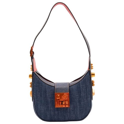 Pre-owned Christian Louboutin Carasky Leather Handbag In Blue