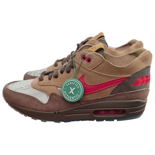 Pre-owned Nike Air Max 1 Low Trainers In Camel