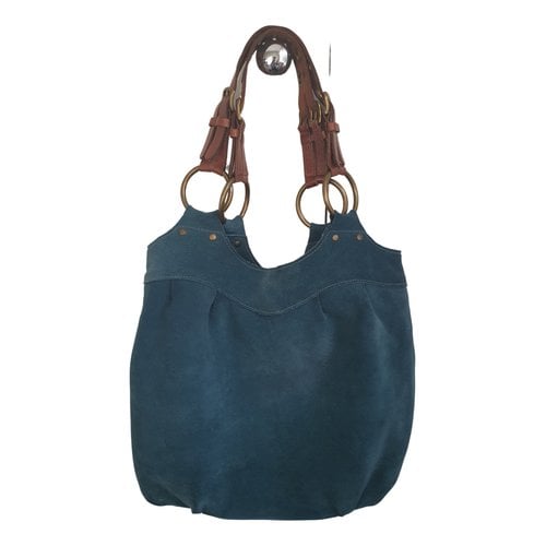 Pre-owned Fossil Leather Tote In Green
