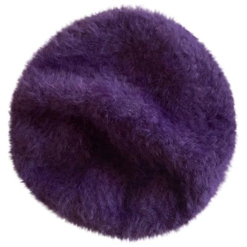 Pre-owned Philosophy Di Alberta Ferretti Wool Beret In Purple
