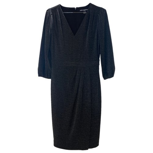 Pre-owned Karl Lagerfeld Mid-length Dress In Silver