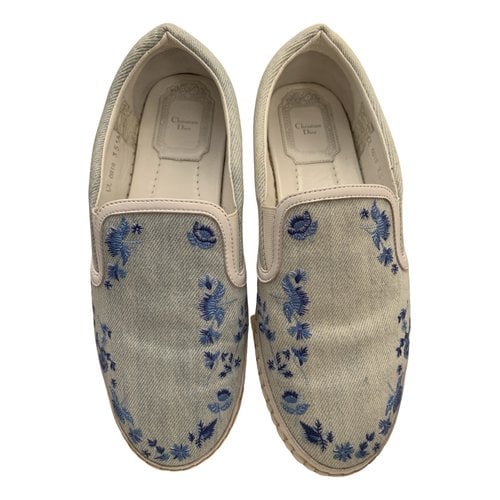Pre-owned Dior Espadrilles In Blue