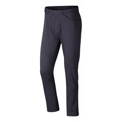 Pre-owned Nike Trousers In Anthracite
