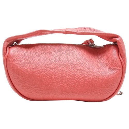 Pre-owned By Far Leather Bag In Red