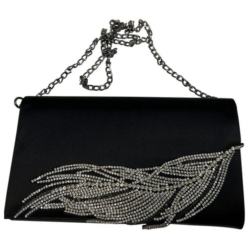 Pre-owned Marina Rinaldi Silk Handbag In Black