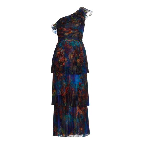 Pre-owned Theia Mid-length Dress In Multicolour