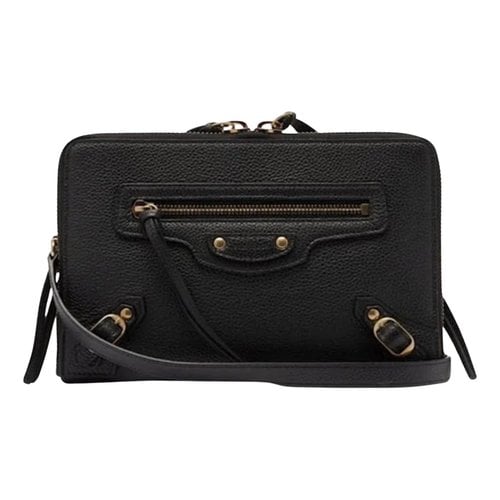 Pre-owned Balenciaga Leather Crossbody Bag In Black