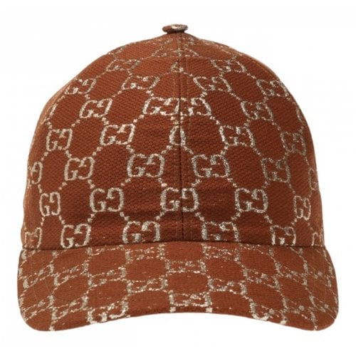 Pre-owned Gucci Wool Cap In Brown