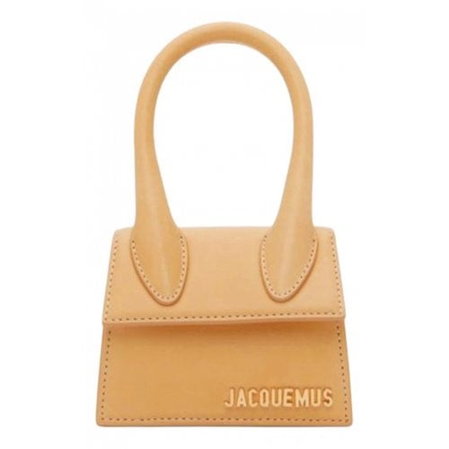 Pre-owned Jacquemus Leather Crossbody Bag In Yellow