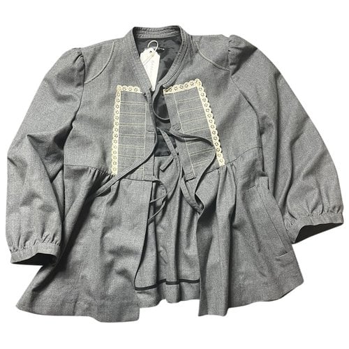 Pre-owned Barbara Bui Wool Jacket In Grey