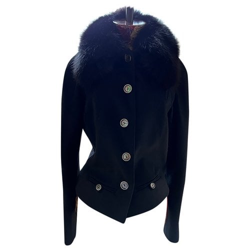 Pre-owned Dior Cashmere Coat In Black