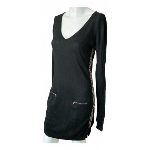 Pre-owned Patrizia Pepe Cashmere Mid-length Dress In Black