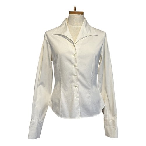 Pre-owned Anne Fontaine Blouse In White