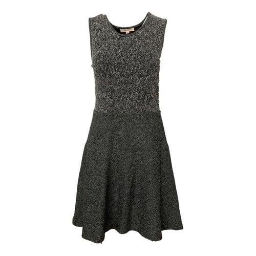 Pre-owned Brooks Wool Mid-length Dress In Anthracite
