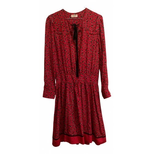 Pre-owned Zadig & Voltaire Fall Winter 2019 Mid-length Dress In Red