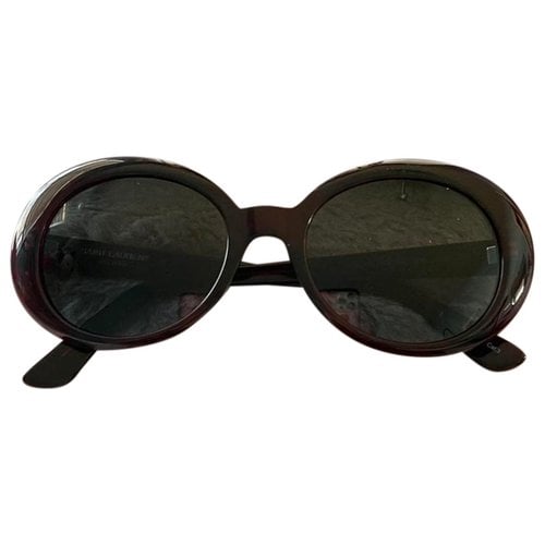 Pre-owned Saint Laurent Sunglasses In Burgundy