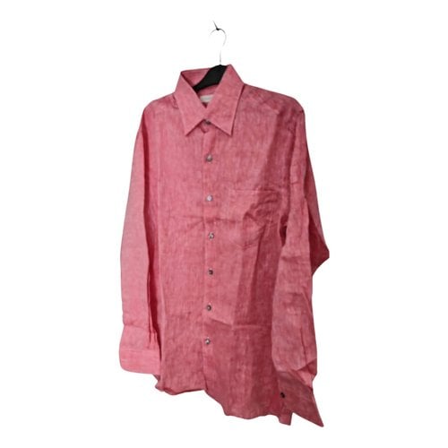 Pre-owned Ermenegildo Zegna Linen Shirt In Pink
